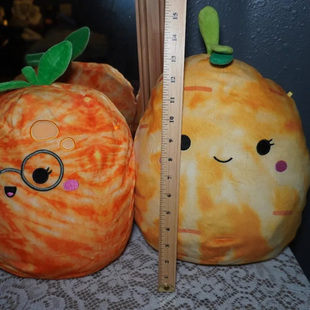 Squishmallows Bundle (2)Judy The Tangerine 11 inch Sandra Carrot Special Edition